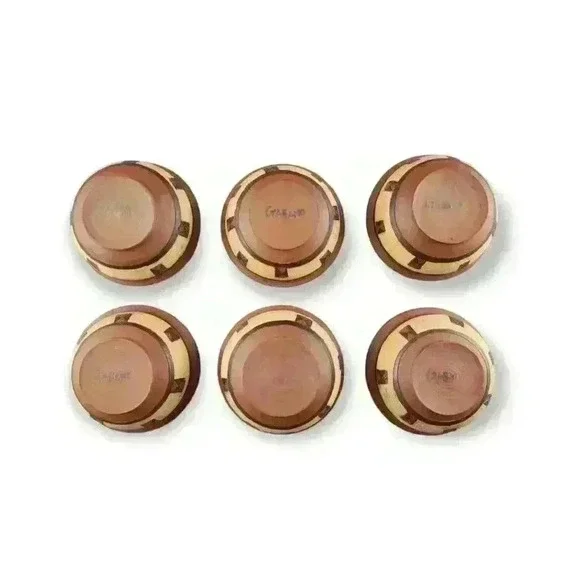 Hand Thrown Art Pottery Soup Tureen & Bowls Gabane, Botswana African Tribal Art - Picture 11 of 11